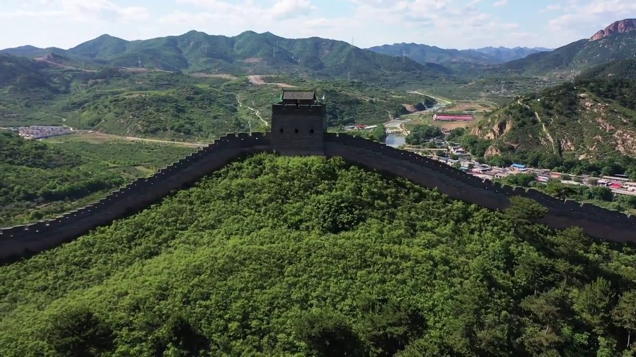 河北省秦皇岛九门口水长城视频视频素材