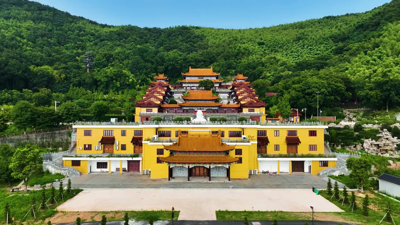 南京溧水东庐山观音寺，江苏南京视频素材