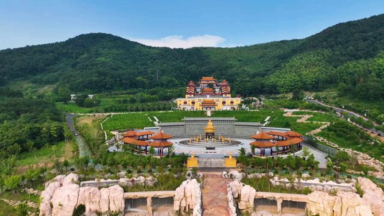 江苏南京溧水东庐山观音寺视频素材