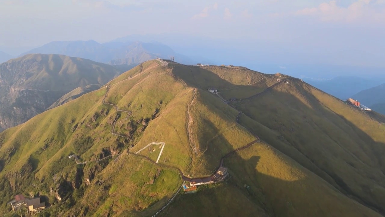 江西萍乡武功山景区航拍视频素材