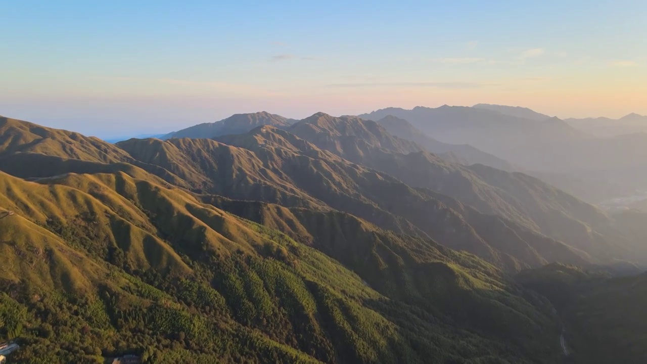 江西萍乡武功山景区航拍视频素材