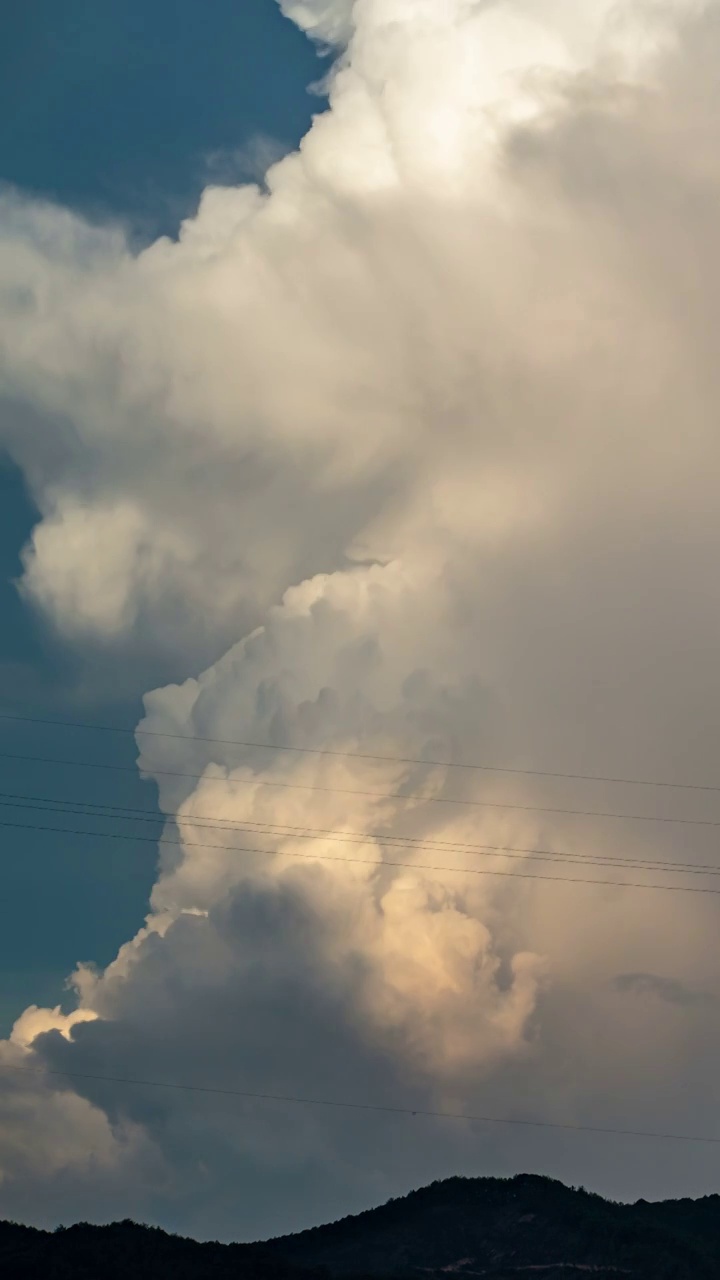 积雨云延时特写视频素材