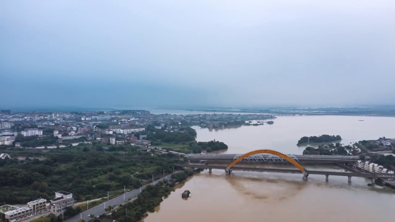 鄱阳湖洪水视频素材