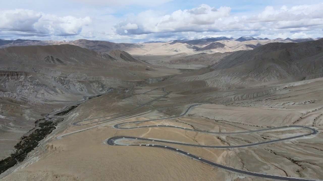 西藏阿里地区阿里南线G219航拍视频素材