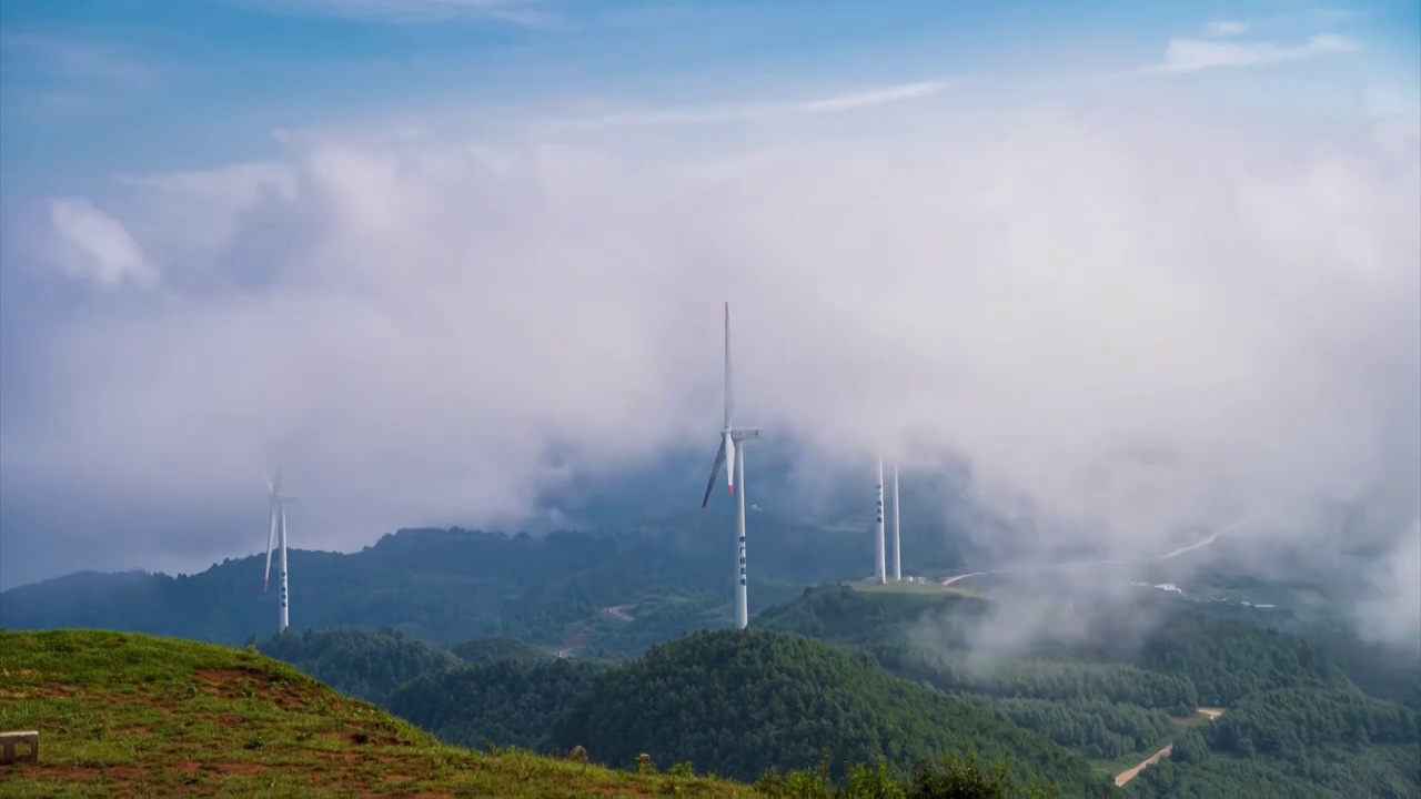 云南玉溪磨豆山8K延时素材视频素材