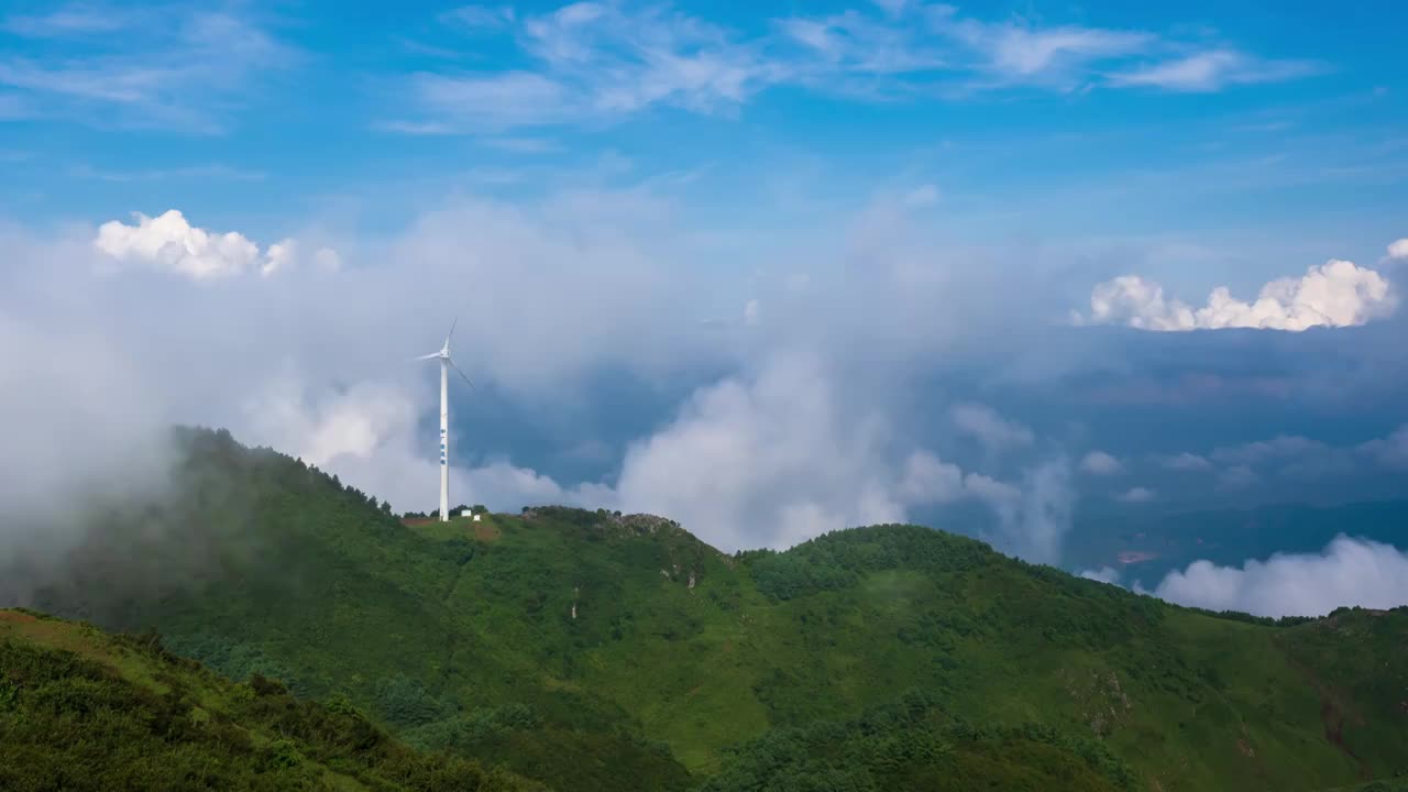 云南玉溪磨豆山8K延时素材视频素材