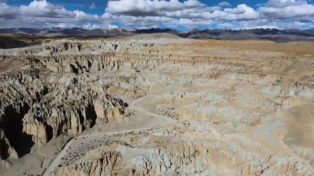 西藏阿里地区扎达县扎达土林霞义沟视频素材