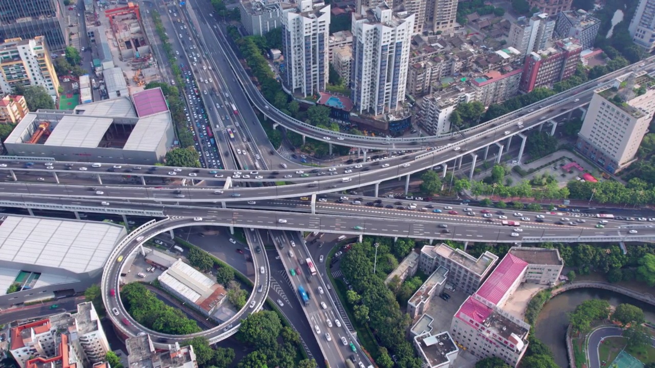 户外城市道路交通视频素材