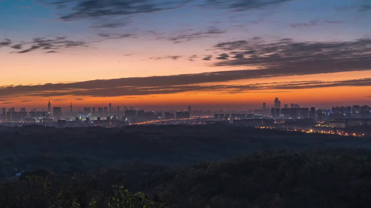 南京老山日出延时视频素材