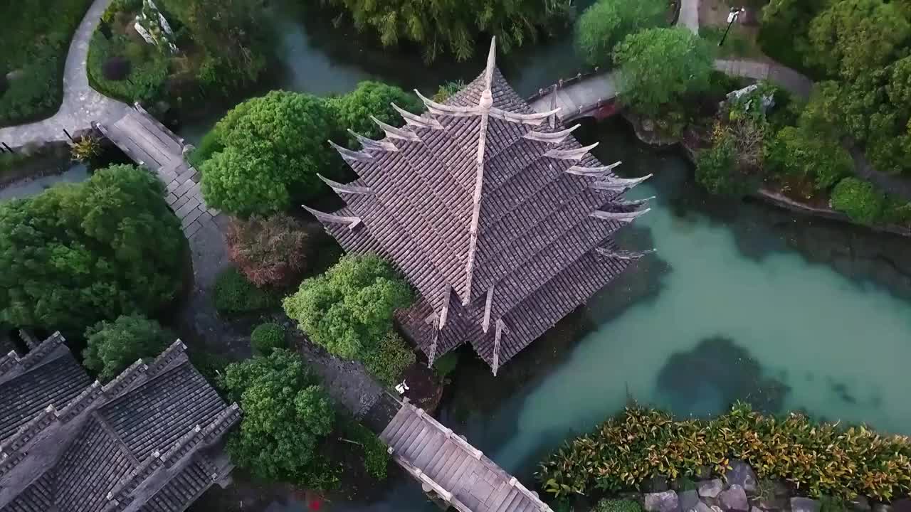 上海韩湘水博园视频素材