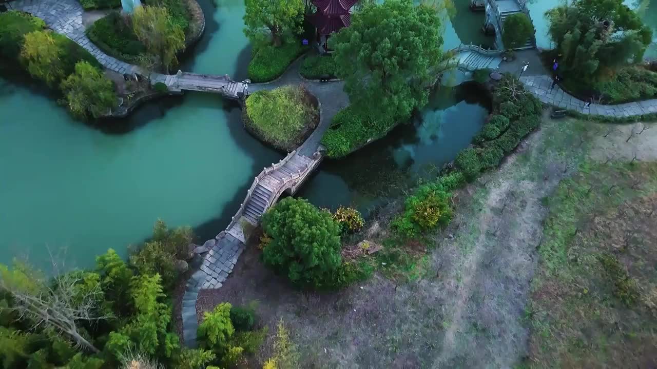 上海韩湘水博园视频素材