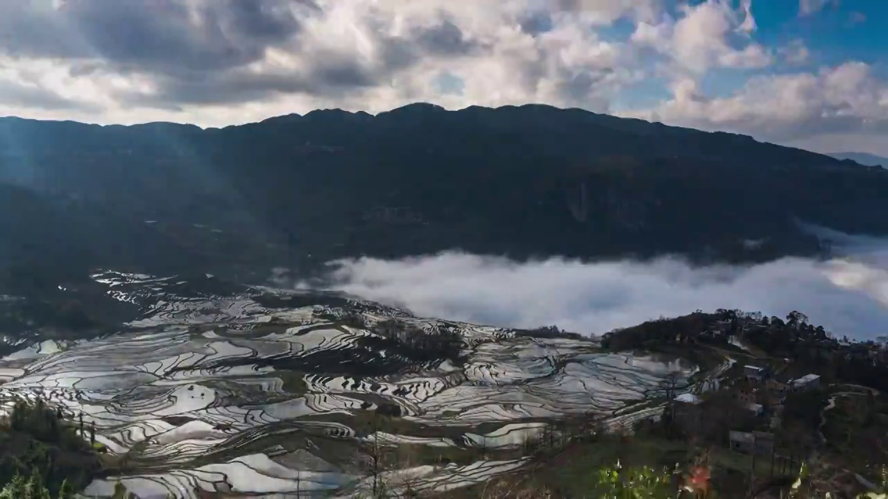 元阳梯田延时视频素材视频素材