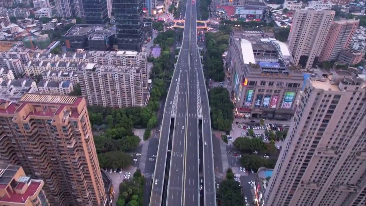 福建省,龙岩市,城市风光,航拍视频素材