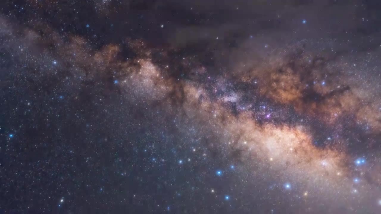 4k山顶星空延时视频素材画面1