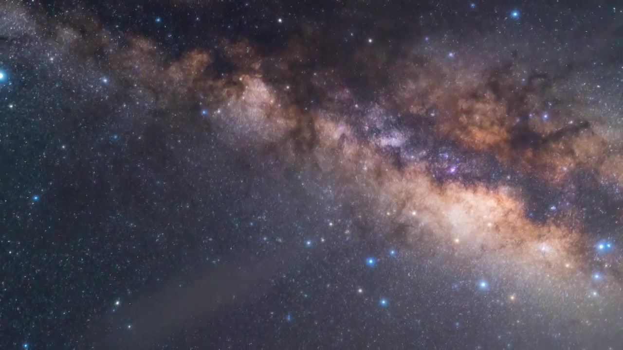 4k山顶星空延时视频素材画面2