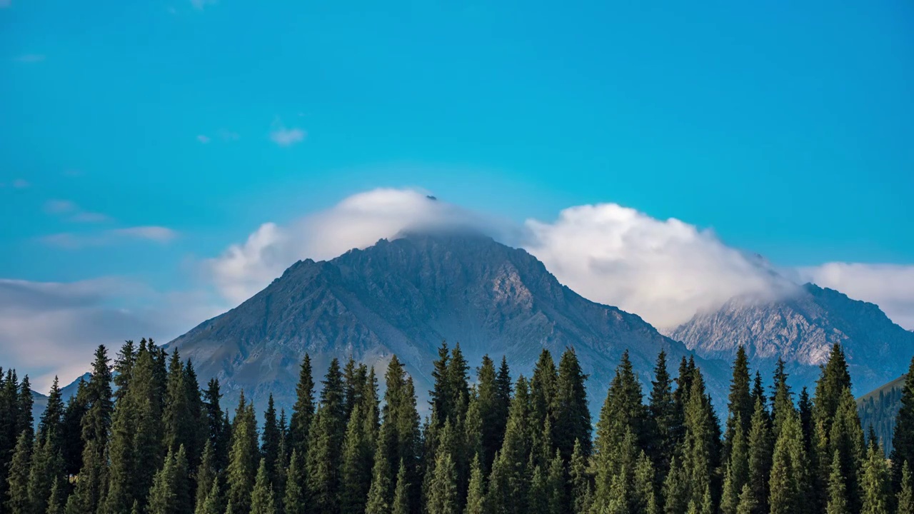 天山山峰视频素材