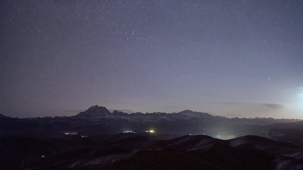 川西雅拉神山自然星空延时视频素材画面3