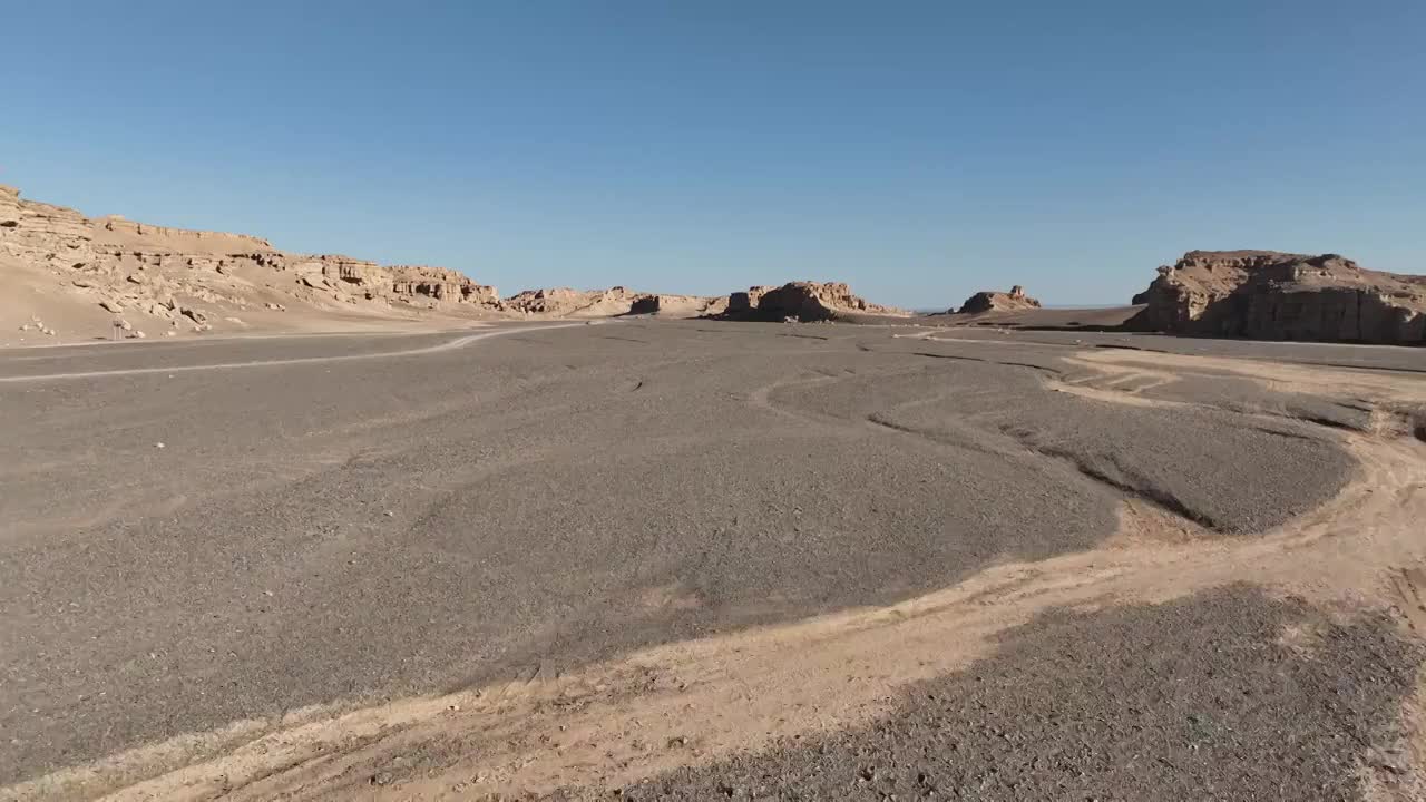 哈密大海道景区雅丹群视频素材