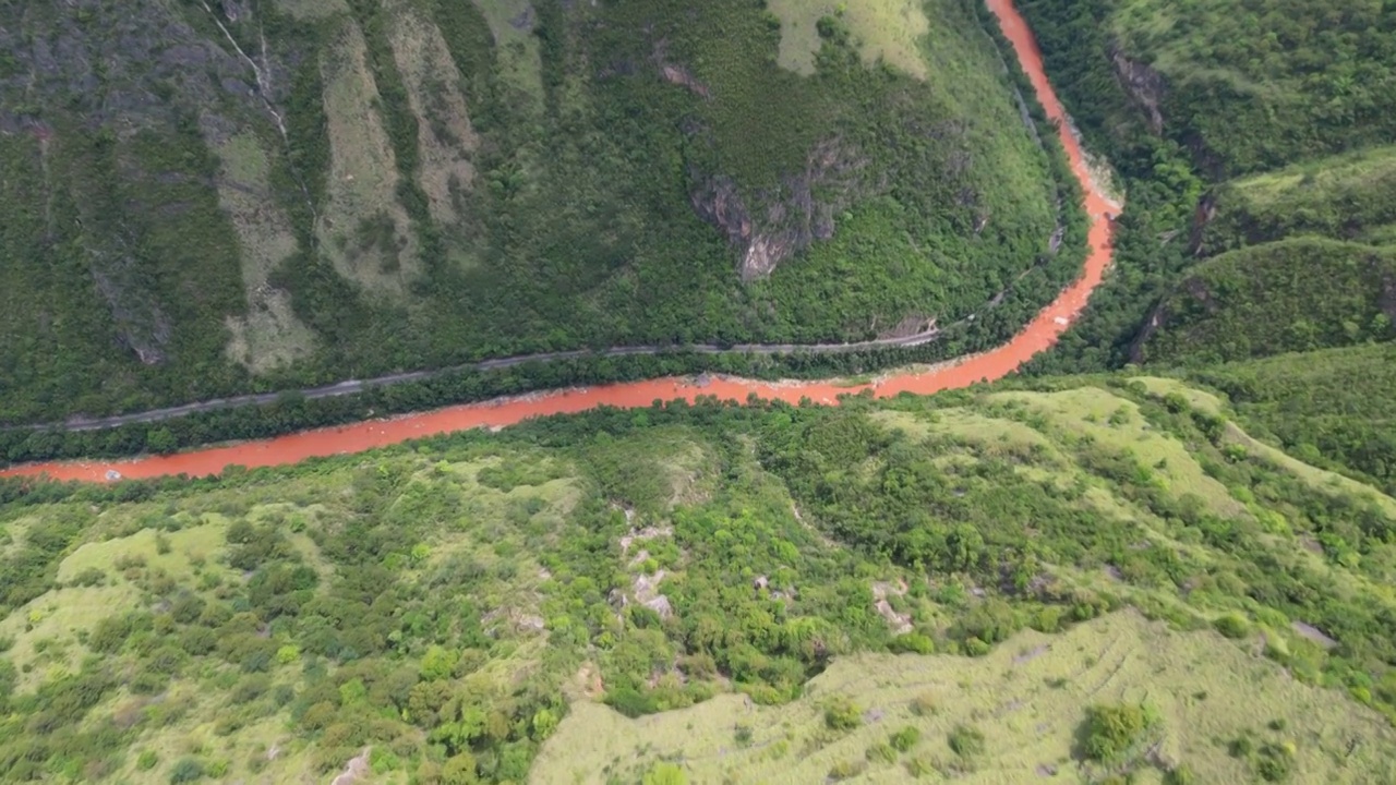 云南省红河州石屏县河谷风光视频素材