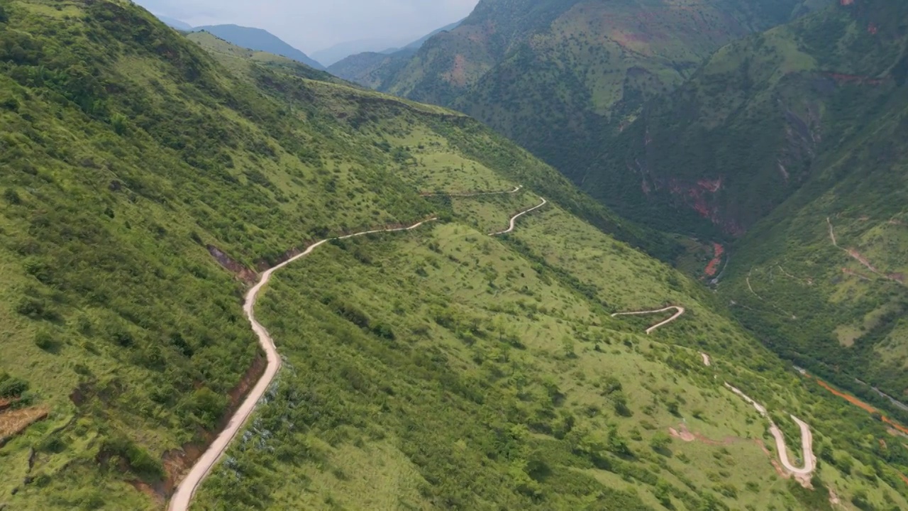 云南省红河州石屏县河谷风光视频素材