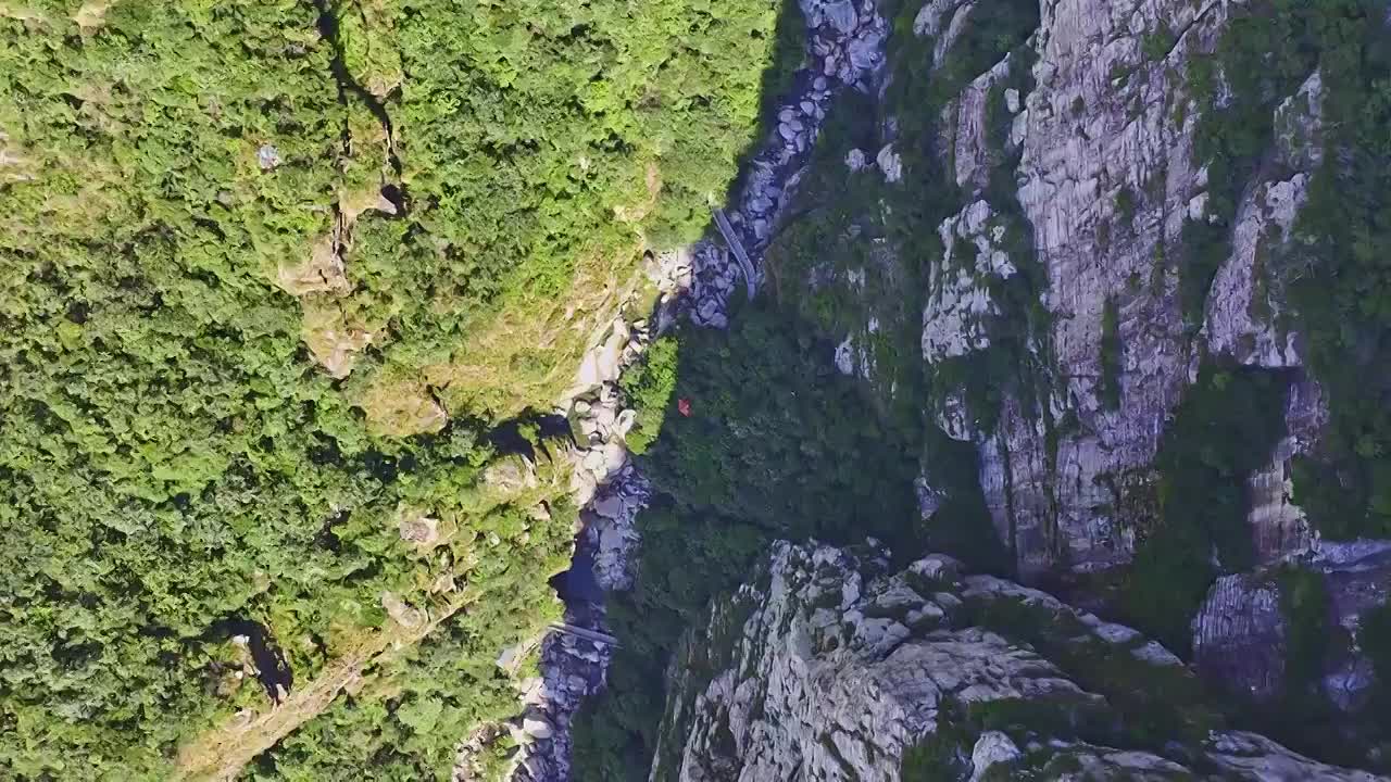 庐山峡谷视频素材