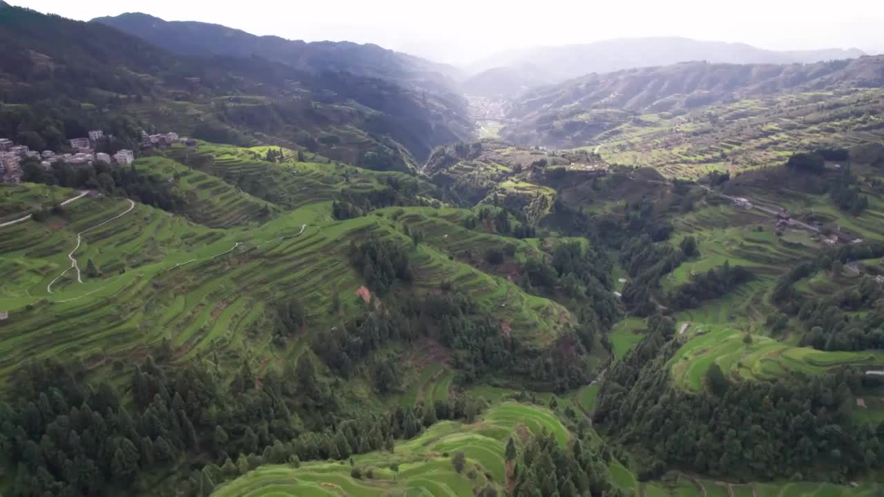 贵州从江堂安梯田视频素材