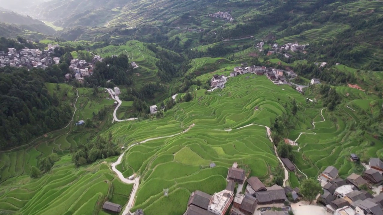 贵州从江堂安梯田视频素材