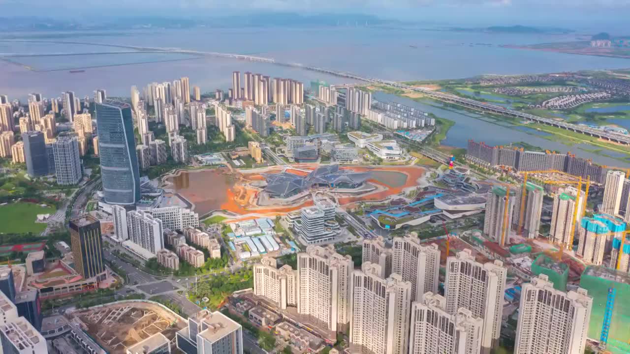 珠海市金湾区航拍视频素材