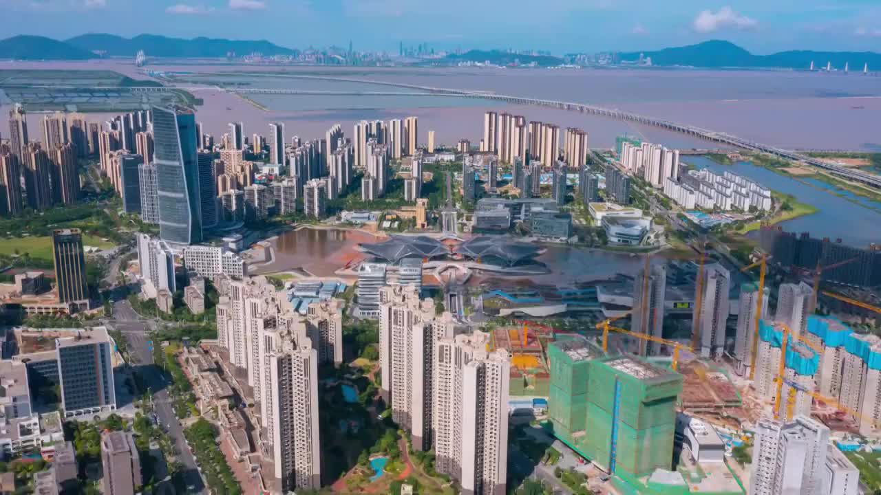 珠海市金湾区航拍视频素材