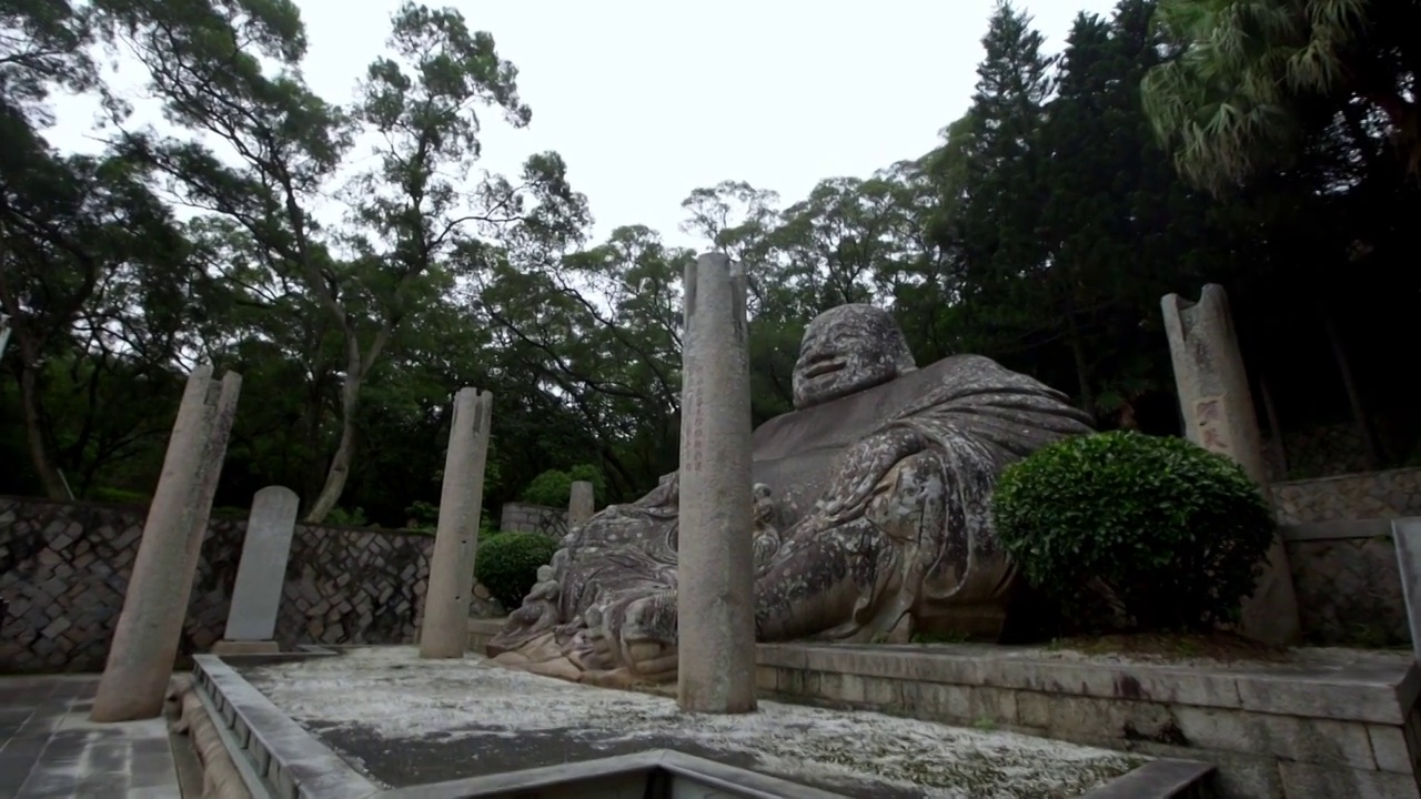 福清弥勒岩风景区弥勒佛视频下载