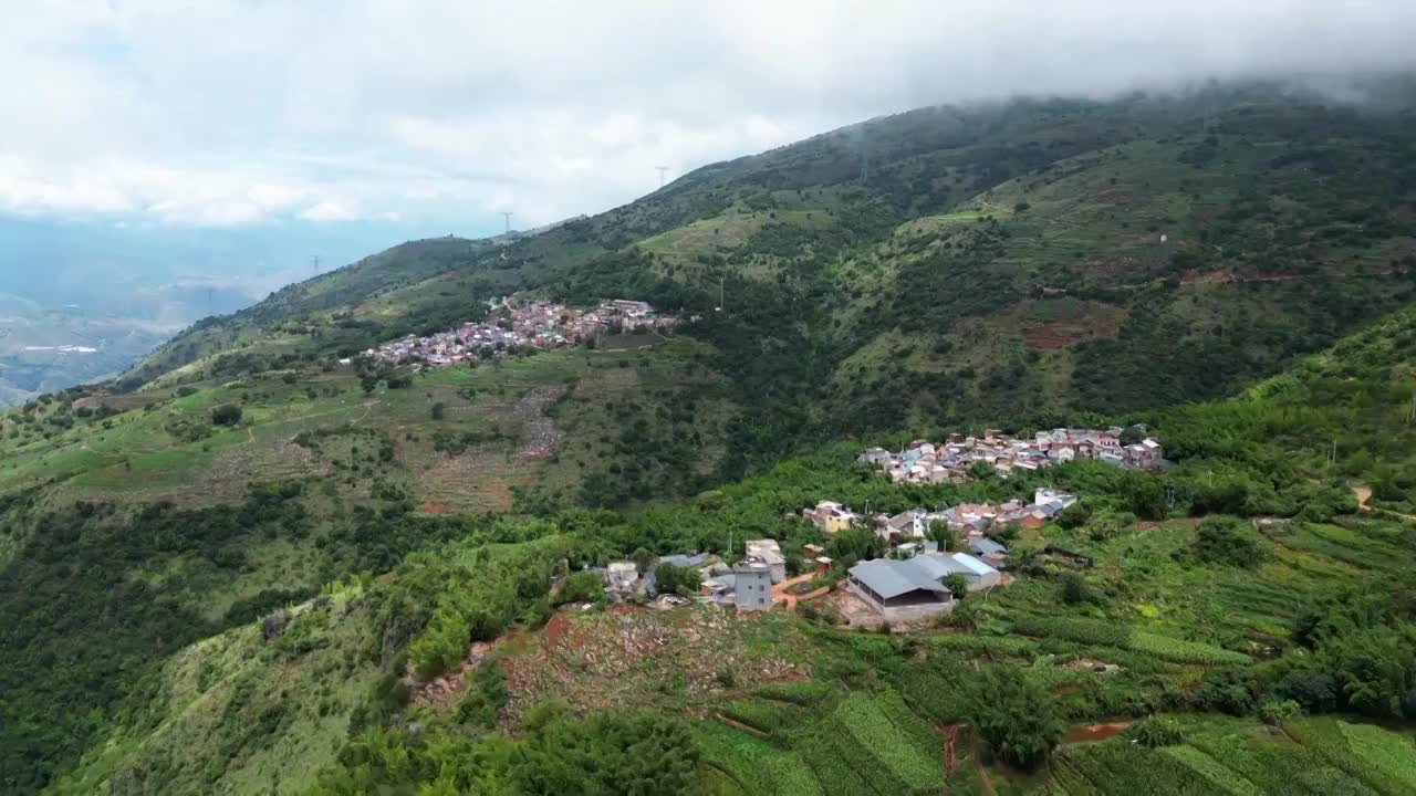 云南省红河州石屏县山区田园风光视频素材