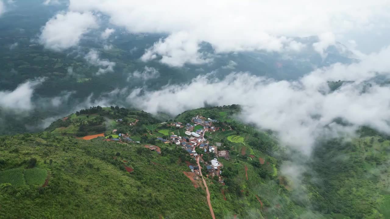 云南省红河州石屏县山区田园风光视频素材