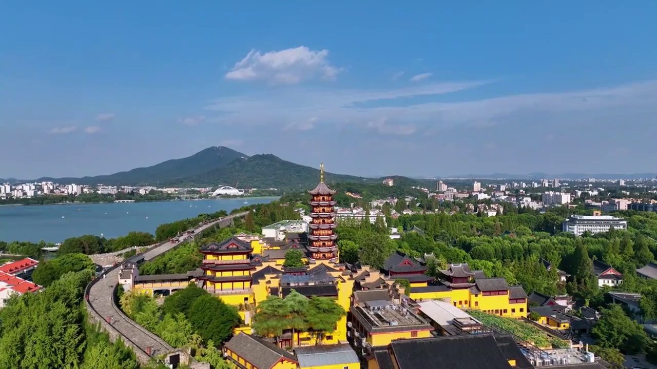 鸡鸣寺，江苏南京视频素材