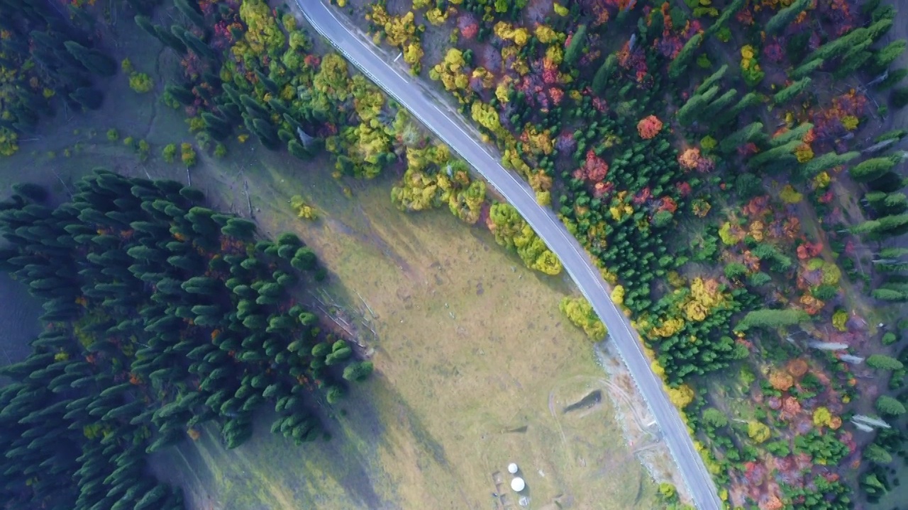 秋季的独库公路视频素材