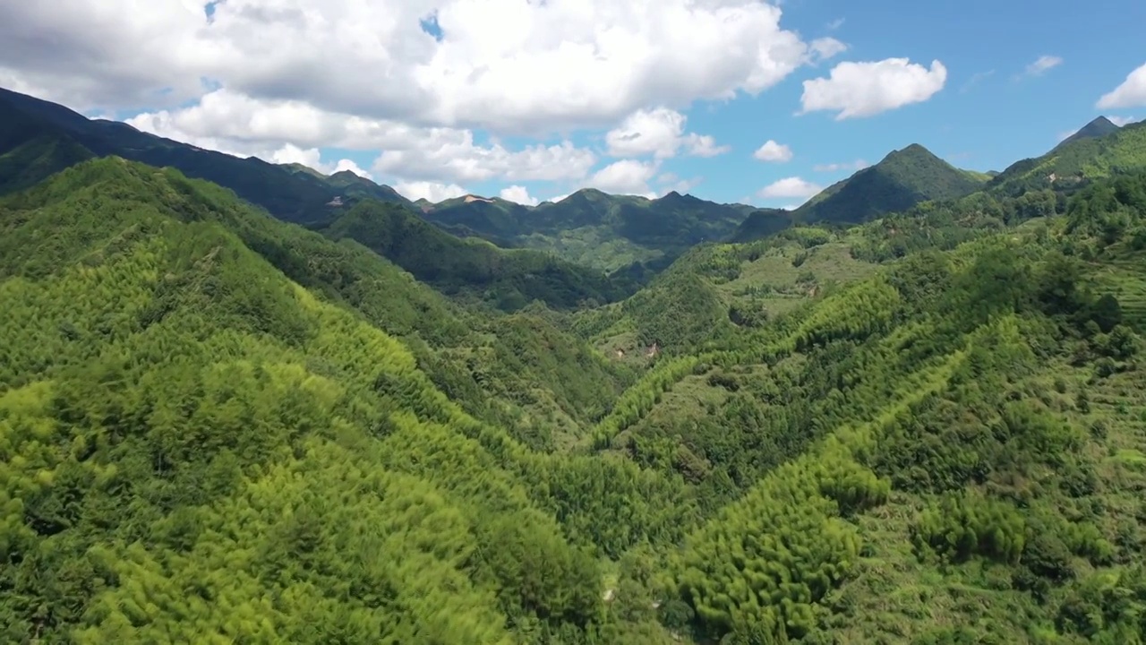 景宁雁溪大山航拍视频素材