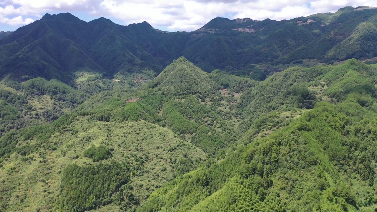 景宁雁溪大山航拍视频素材