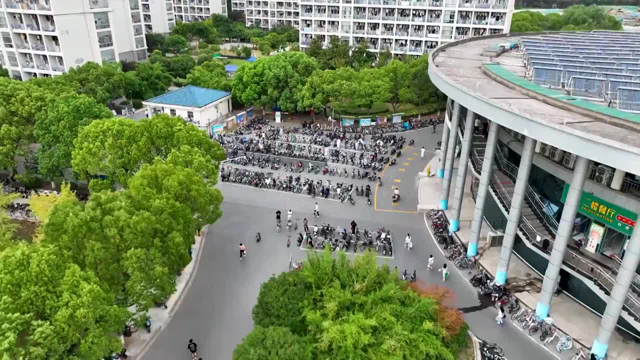 航拍江苏省南京晓庄学院视频素材