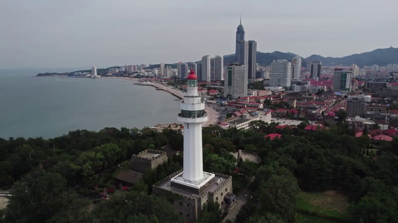 烟台城市航拍视频素材