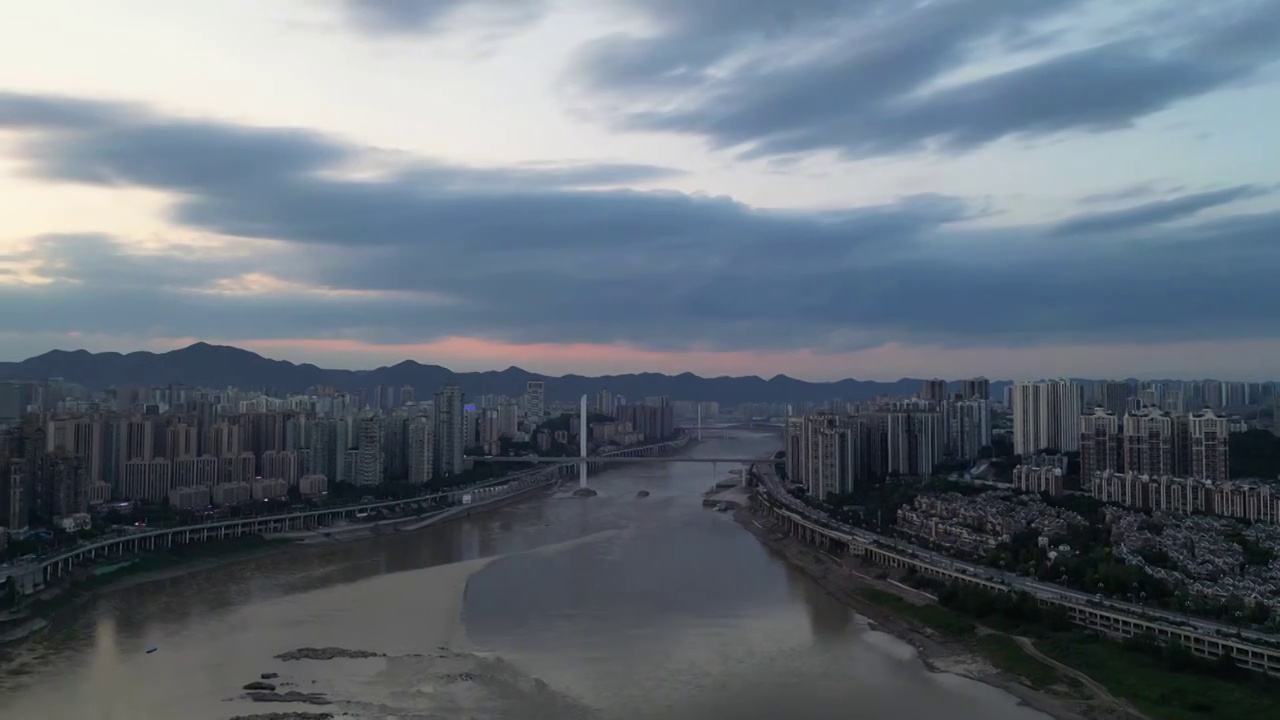 重庆城市建筑都市风光航拍风景素材合集（合集）视频素材画面1