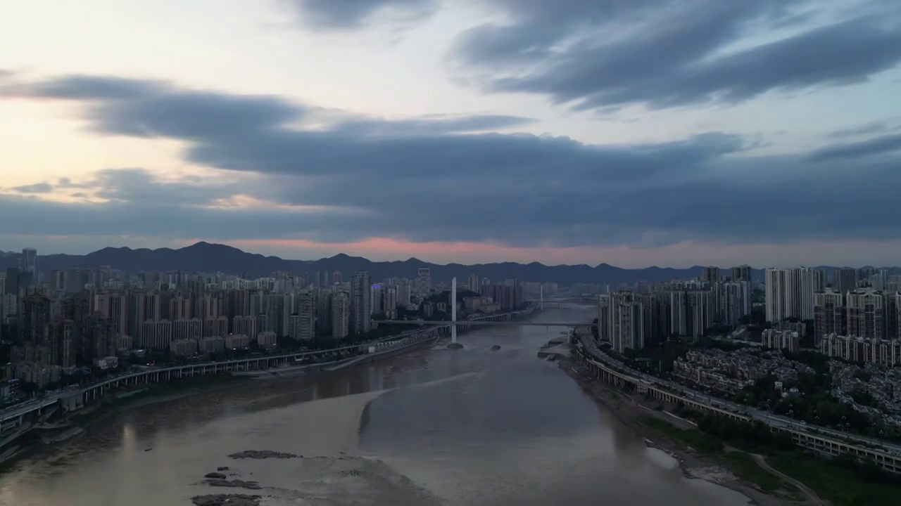 重庆城市建筑都市风光航拍风景素材合集（合集）视频素材画面2