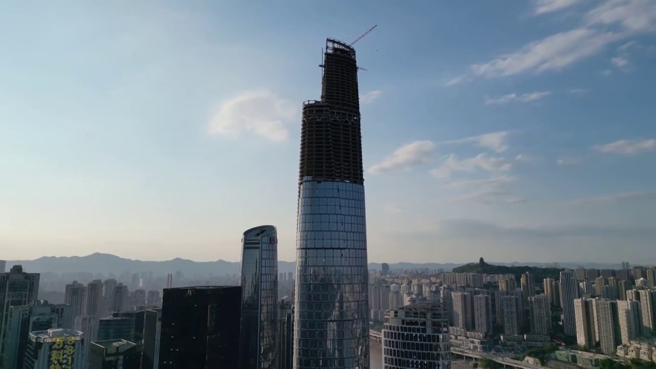 重庆城市建筑都市风光航拍风景合集（合集）视频素材画面4