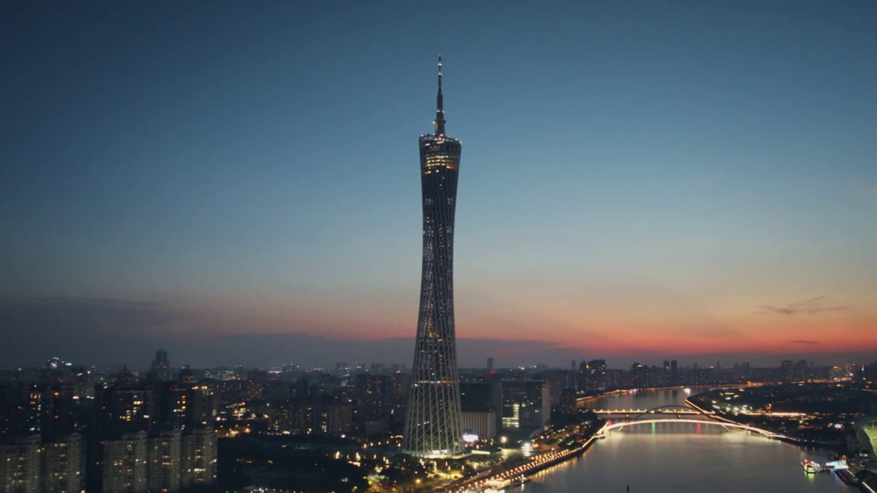 广州塔环绕延时视频素材画面3