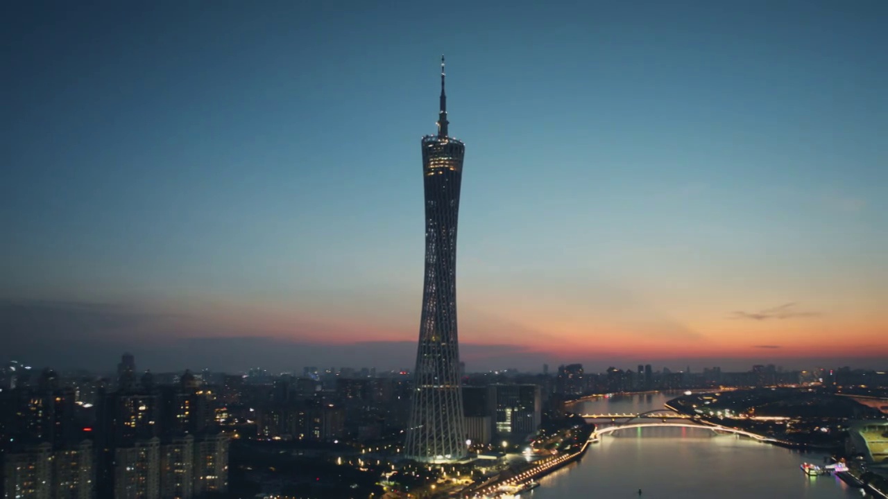 广州塔环绕延时视频素材画面4