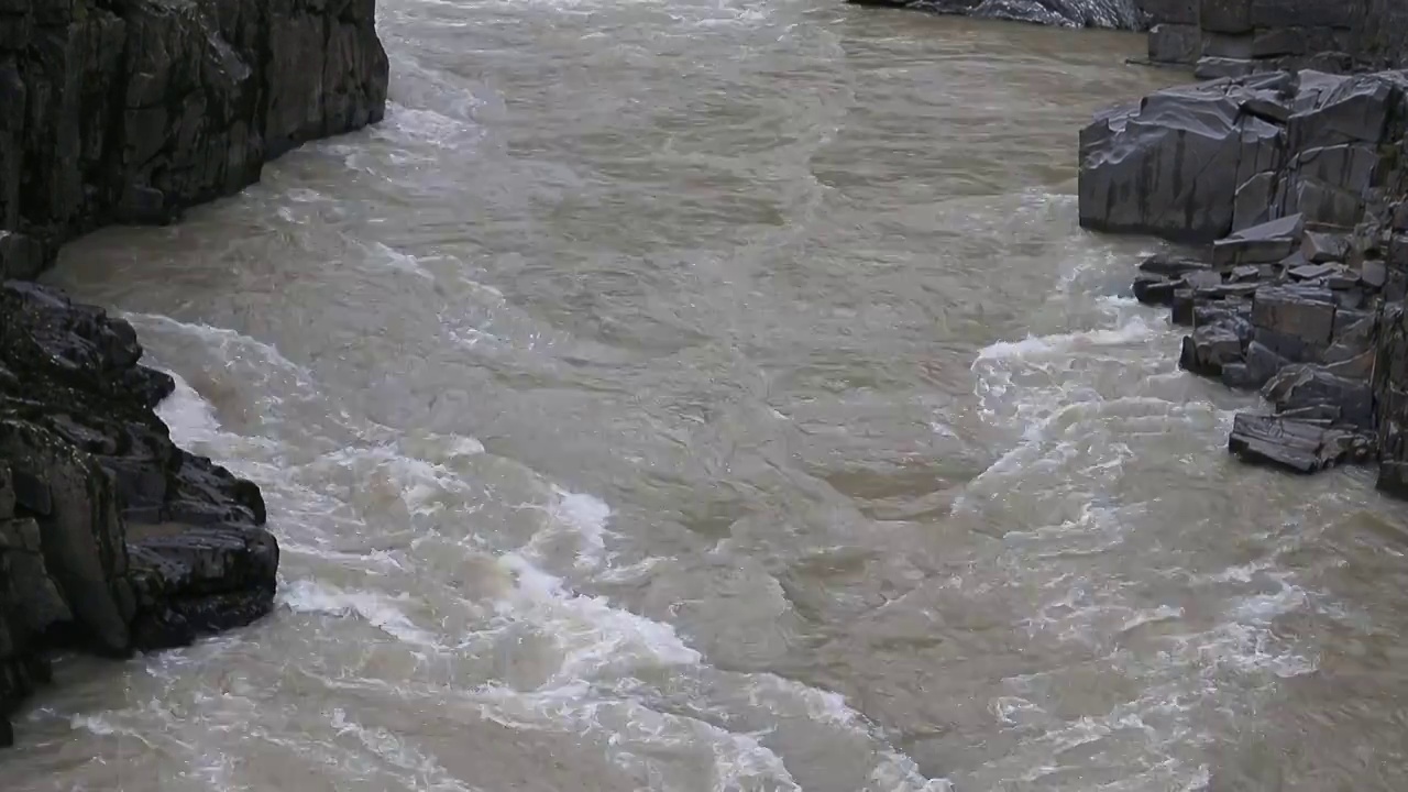 阿坝茸安峡谷河流视频素材