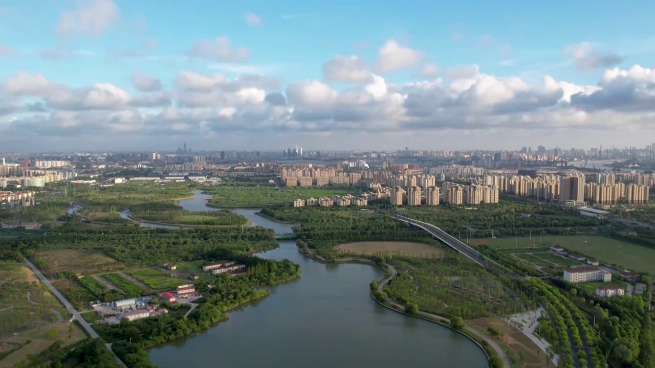 浦东森兰绿地晴天延时视频下载