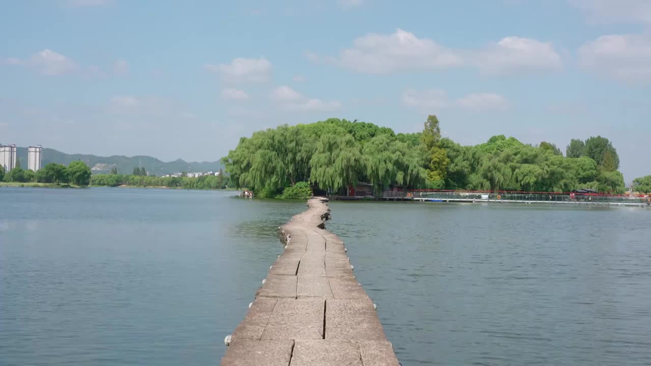 绍兴柯岩景区视频素材