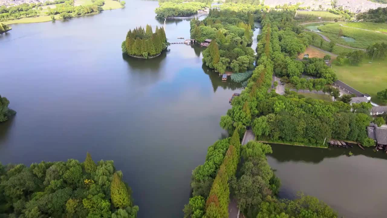 绍兴鉴湖视频素材