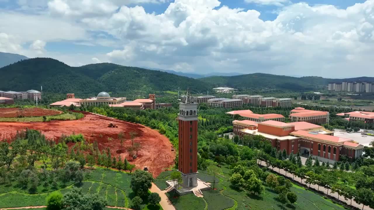 云南大学航拍视频素材