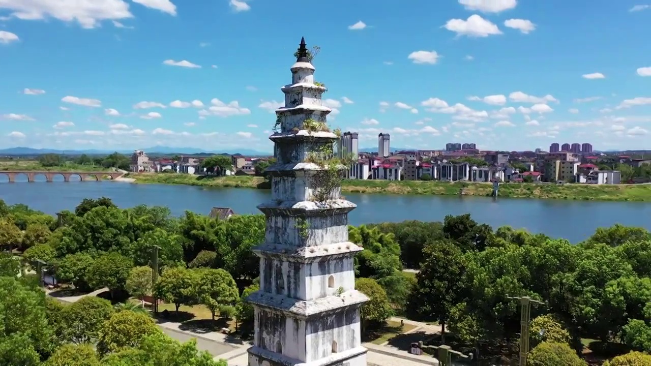 永丰报恩寺塔视频素材