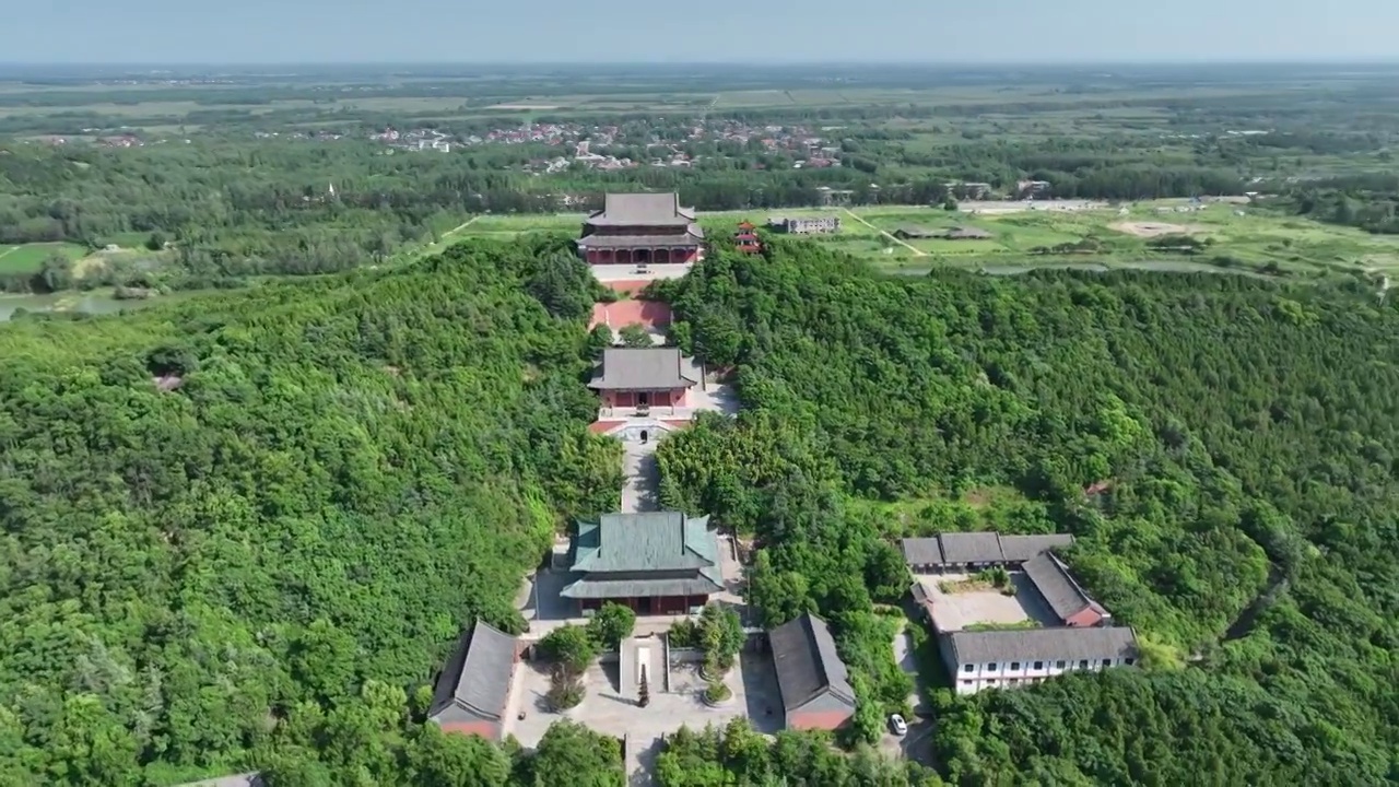 江苏省徐州市邳州市铁富镇艾山风景名胜区视频素材